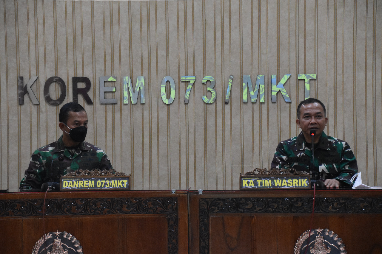 Korem 073/Makutarama Terima Tim Wasrik Current Audit Itjenad